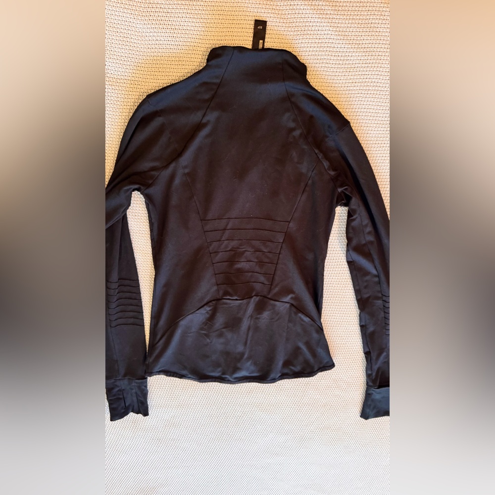MONDETTA Lightweight Stretchy Knit Women's Black Fitted Athleisure Jacket - Picture 5 of 10